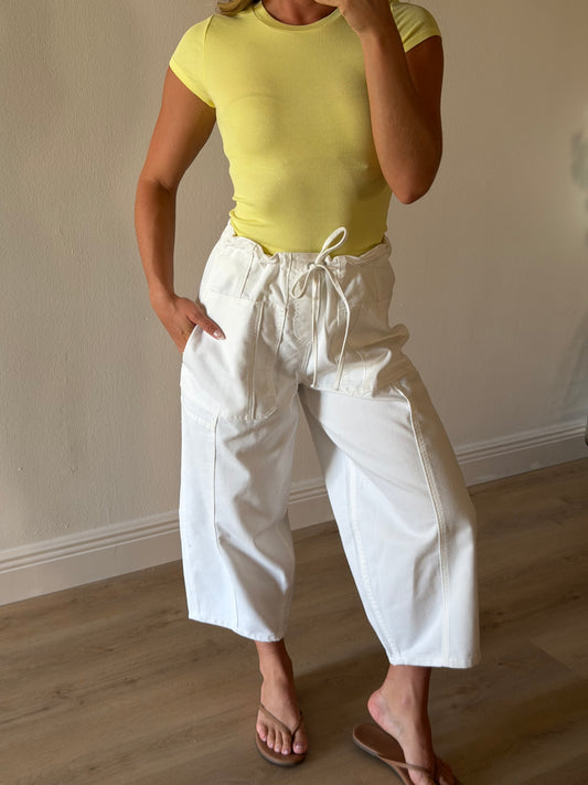 Serena Ribbed Cap Sleeve Top