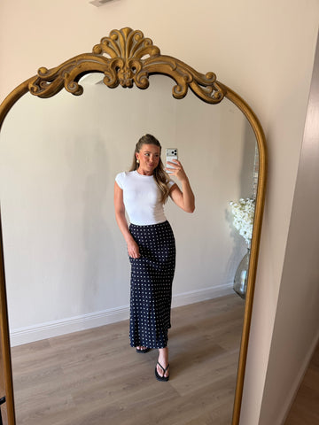 Penny Polka Dot A-Line Skirt
