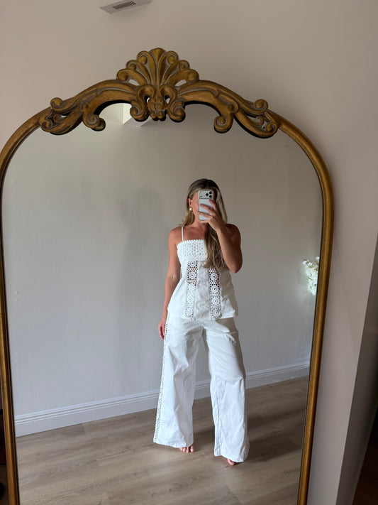 Ellie Eyelet Two Piece Set
