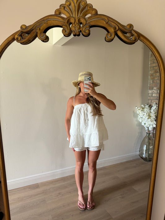 Evelyn Eyelet Shorts Set