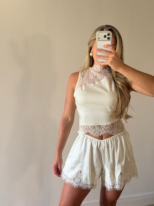 Annie Lace Detail Top
