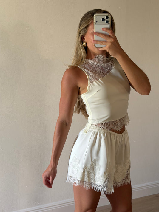 Annie Lace Detail Top