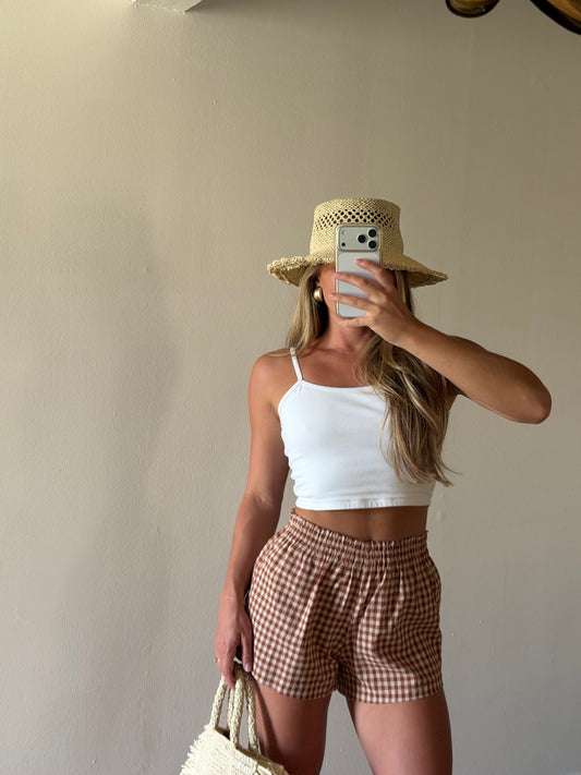 Sophie Gingham Shorts