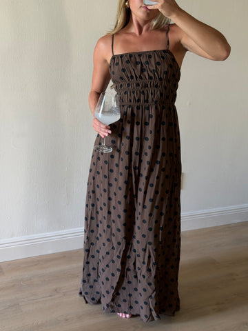 Hamptons Polka Dot Maxi Dress