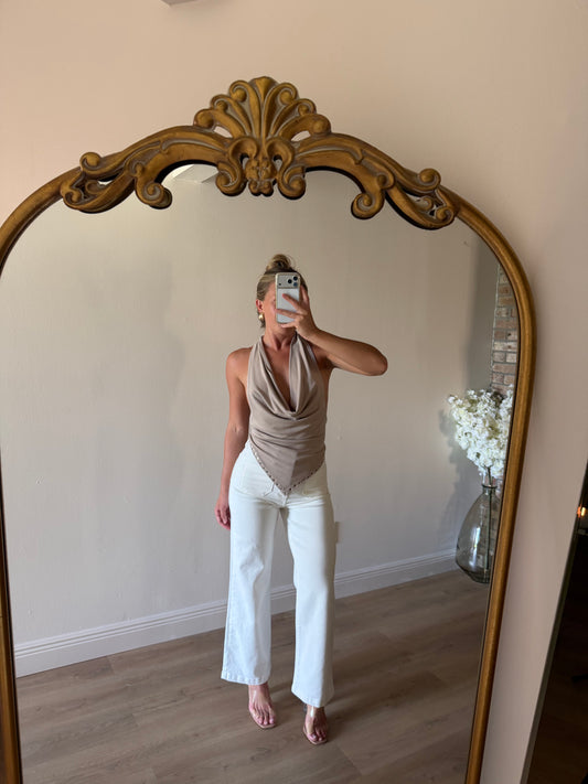 Cameron Cowl Neck Halter Top