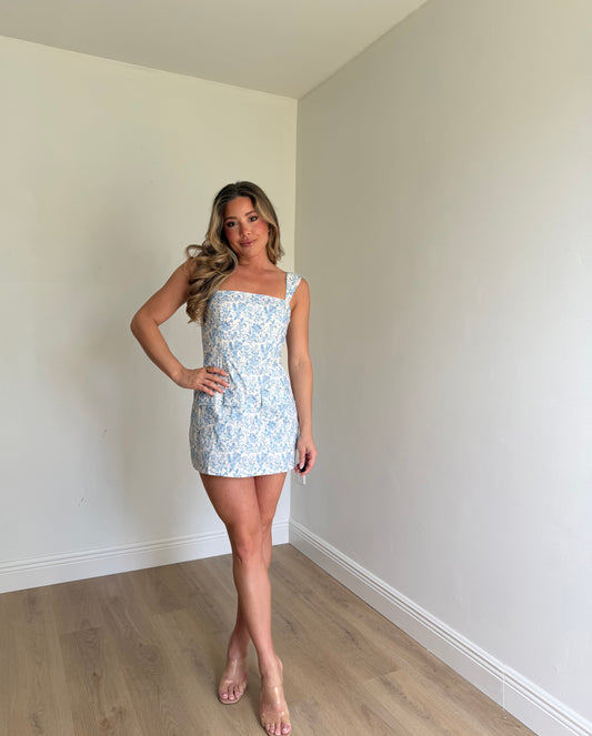 Steph Square Neck Mini Dress || RESTOCK