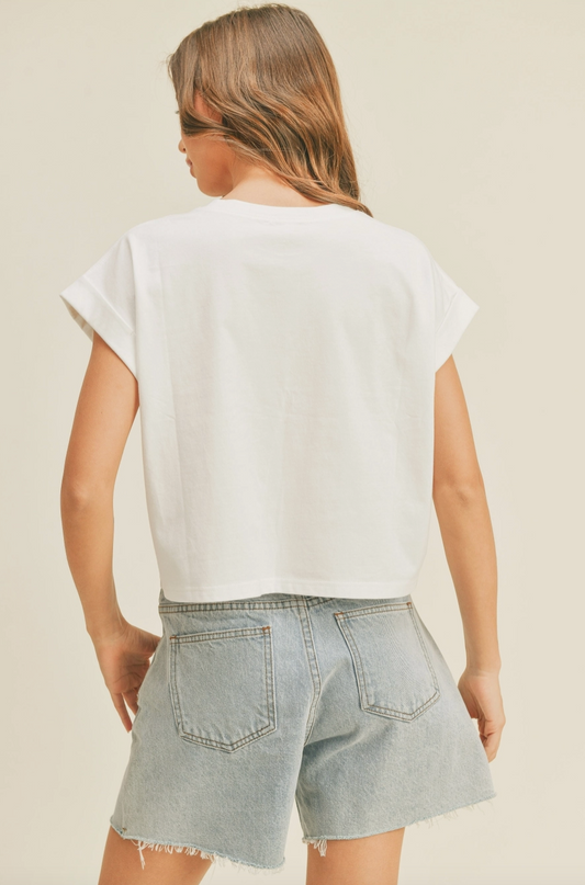 Lori Cuff Sleeve Tee