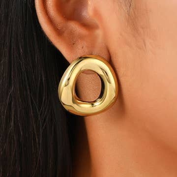 Kait Open Studs, Round