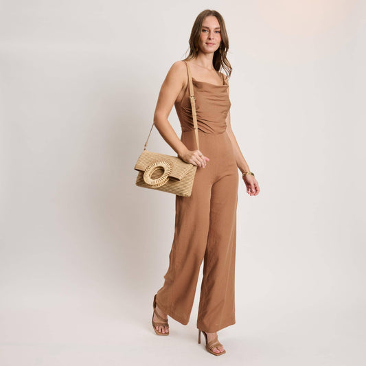 Elena Woven Crossbody Bag