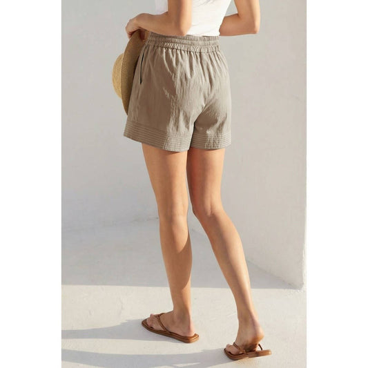 Coastal Cutie Contrast Stitch Shorts