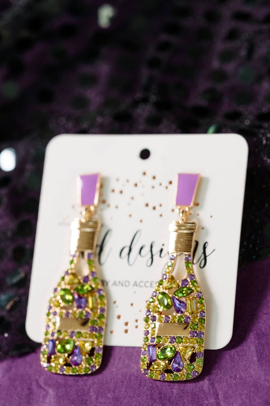 Mardi Gras Champagne Bottles