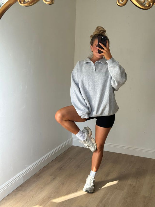 The Drew Oversized Collared Pullover