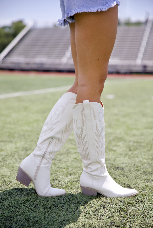 BEST SELLER || Journey Western Boots, White